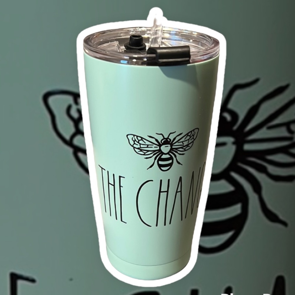 🆕 Rae Dunn BEE 🐝 THE CHANGE Insulated Tumbler - Picture 8 of 9